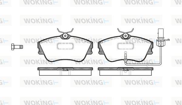 Woking P5803.21 - Гальмівні колодки, дискові гальма autozip.com.ua