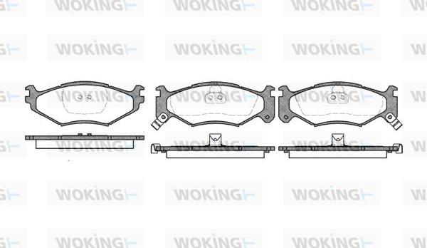 Woking P5833.02 - Гальмівні колодки, дискові гальма autozip.com.ua