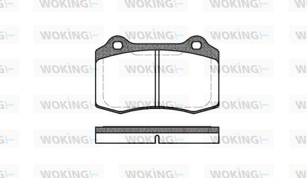 Woking P5343.30 - Гальмівні колодки, дискові гальма autozip.com.ua