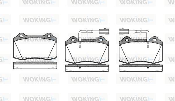 Woking P5343.32 - Гальмівні колодки, дискові гальма autozip.com.ua
