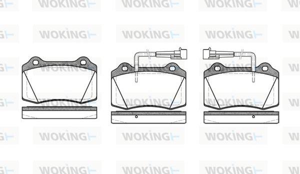 Woking P5343.22 - Гальмівні колодки, дискові гальма autozip.com.ua
