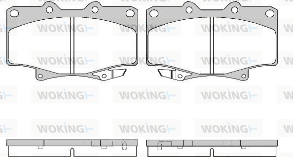 Woking P5293.04 - Гальмівні колодки, дискові гальма autozip.com.ua