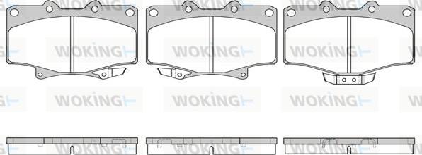 Woking P5293.14 - Гальмівні колодки, дискові гальма autozip.com.ua