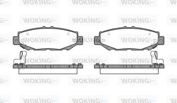 Woking P5243.04 - Гальмівні колодки, дискові гальма autozip.com.ua