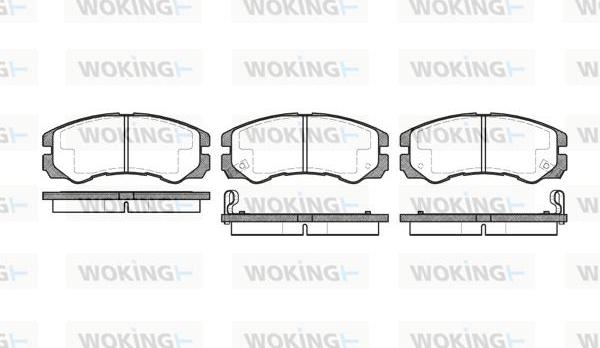 Woking P5253.02 - Гальмівні колодки, дискові гальма autozip.com.ua