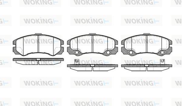 Woking P5253.32 - Гальмівні колодки, дискові гальма autozip.com.ua