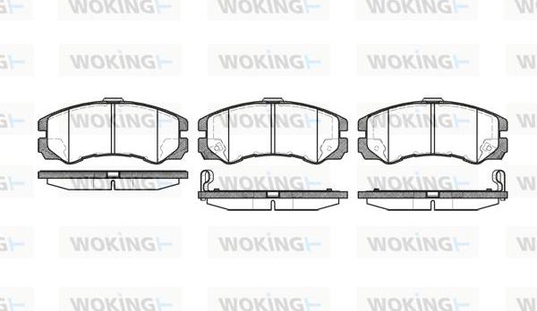 Woking P5253.22 - Гальмівні колодки, дискові гальма autozip.com.ua