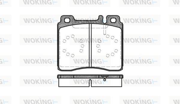 Woking P5203.00 - Гальмівні колодки, дискові гальма autozip.com.ua