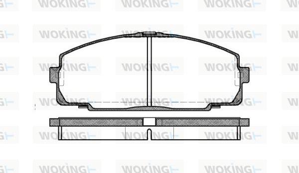 Woking P5213.00 - Гальмівні колодки, дискові гальма autozip.com.ua