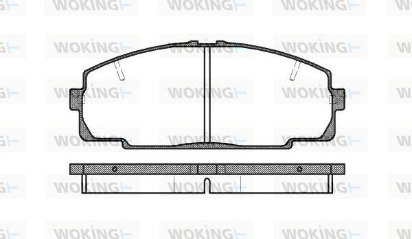 Woking P5213.20 - Гальмівні колодки, дискові гальма autozip.com.ua