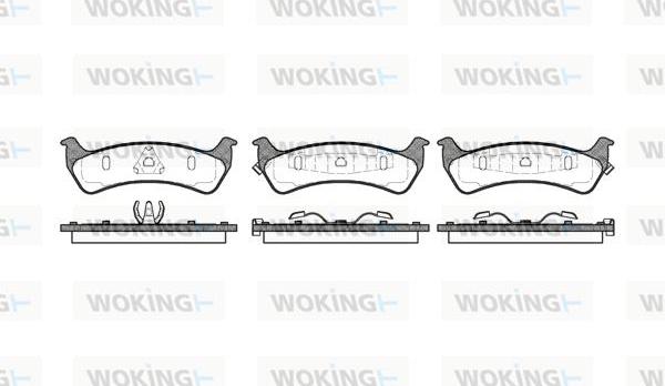 Woking P5703.02 - Гальмівні колодки, дискові гальма autozip.com.ua