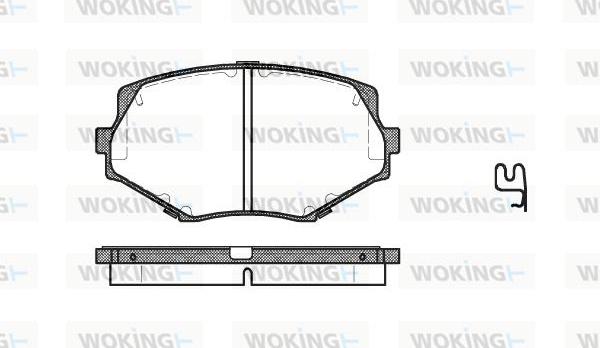 Woking P5783.02 - Гальмівні колодки, дискові гальма autozip.com.ua