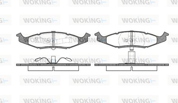 Woking P5773.00 - Гальмівні колодки, дискові гальма autozip.com.ua