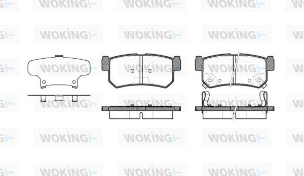 Woking P6463.62 - Гальмівні колодки, дискові гальма autozip.com.ua