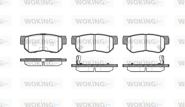 Woking P6463.12 - Гальмівні колодки, дискові гальма autozip.com.ua