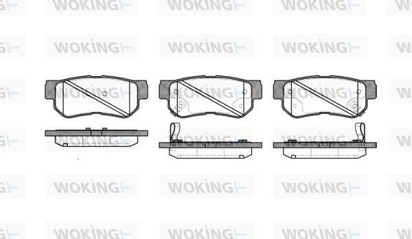 Woking P6463.32 - Гальмівні колодки, дискові гальма autozip.com.ua