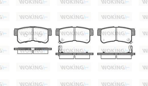 Woking P6463.22 - Гальмівні колодки, дискові гальма autozip.com.ua