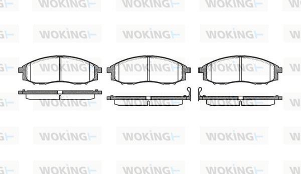 Woking P6483.02 - Гальмівні колодки, дискові гальма autozip.com.ua