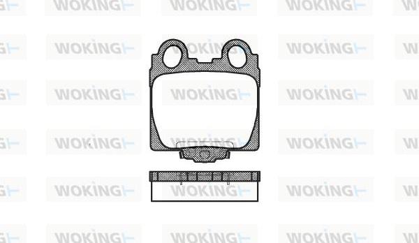 Woking P6433.04 - Гальмівні колодки, дискові гальма autozip.com.ua