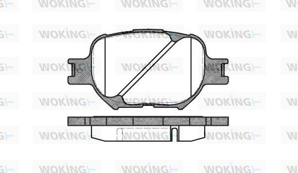 Woking P6423.00 - Гальмівні колодки, дискові гальма autozip.com.ua