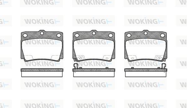 Woking P6503.02 - Гальмівні колодки, дискові гальма autozip.com.ua