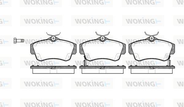 Woking P6533.02 - Гальмівні колодки, дискові гальма autozip.com.ua