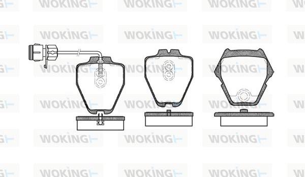 Woking P6523.12 - Гальмівні колодки, дискові гальма autozip.com.ua
