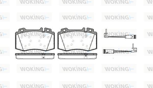 Woking P6693.02 - Гальмівні колодки, дискові гальма autozip.com.ua