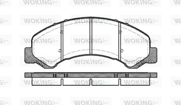 Woking P6633.00 - Гальмівні колодки, дискові гальма autozip.com.ua