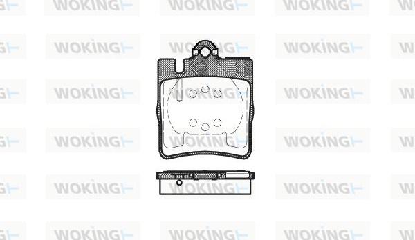 Woking P6093.00 - Гальмівні колодки, дискові гальма autozip.com.ua