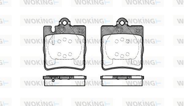 Woking P6093.10 - Гальмівні колодки, дискові гальма autozip.com.ua