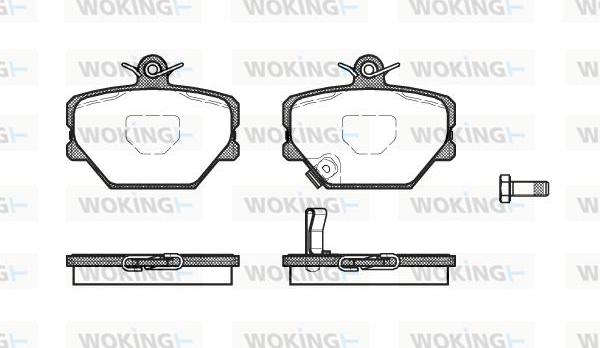 Woking P6053.02 - Гальмівні колодки, дискові гальма autozip.com.ua