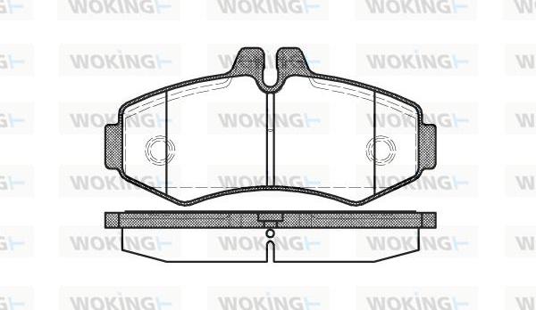 Woking P6013.00 - Гальмівні колодки, дискові гальма autozip.com.ua