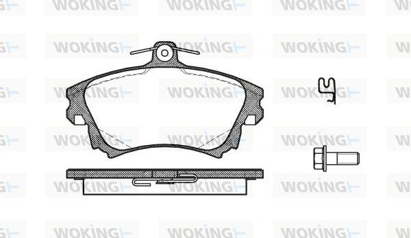 Woking P6083.02 - Гальмівні колодки, дискові гальма autozip.com.ua