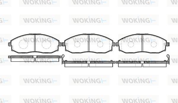 Woking P6033.02 - Гальмівні колодки, дискові гальма autozip.com.ua