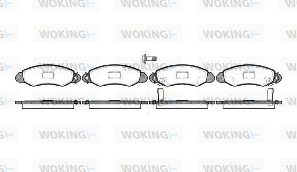 Woking P6023.02 - Гальмівні колодки, дискові гальма autozip.com.ua