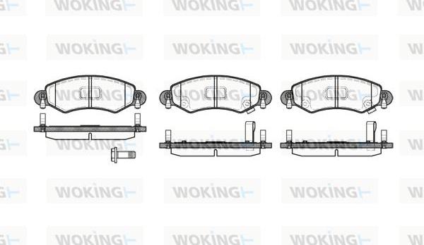 Woking P6023.12 - Гальмівні колодки, дискові гальма autozip.com.ua