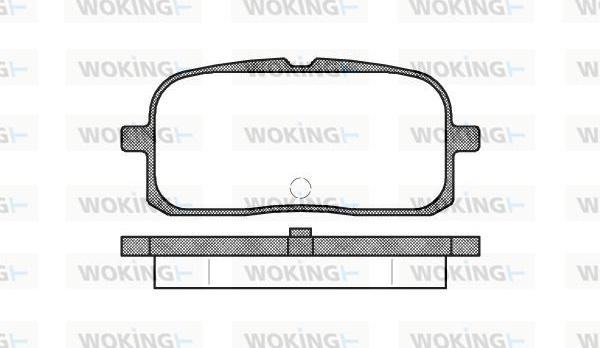 Woking P6153.00 - Гальмівні колодки, дискові гальма autozip.com.ua