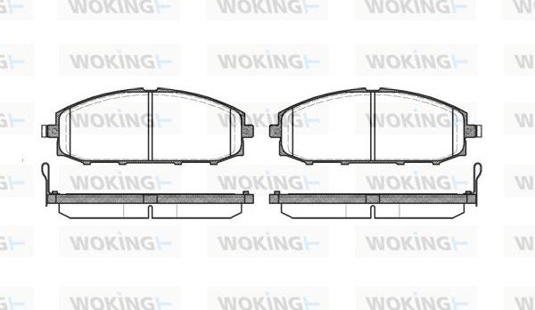 Woking P6113.04 - Гальмівні колодки, дискові гальма autozip.com.ua