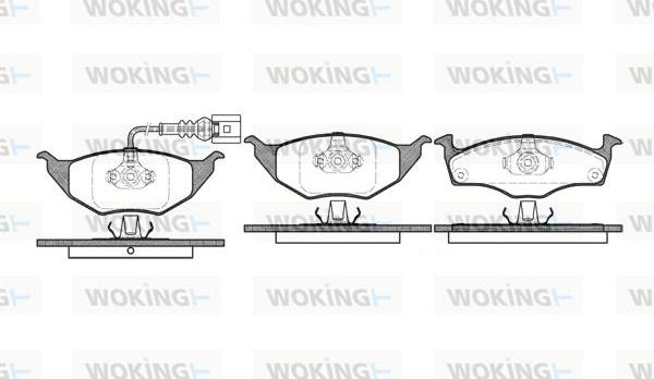 Woking P6183.11 - Гальмівні колодки, дискові гальма autozip.com.ua