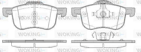 Woking P6133.10 - Гальмівні колодки, дискові гальма autozip.com.ua