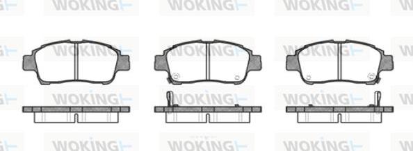 Woking P6123.02 - Гальмівні колодки, дискові гальма autozip.com.ua