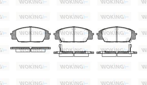 Woking P6353.02 - Гальмівні колодки, дискові гальма autozip.com.ua