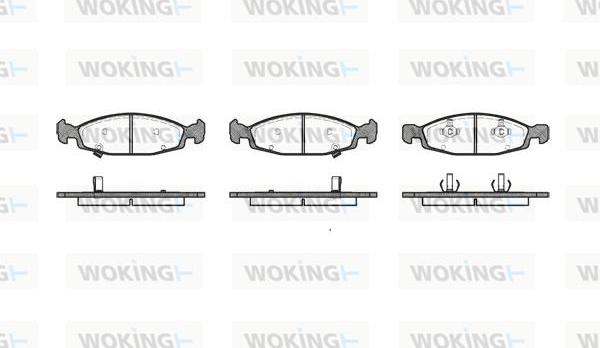 Woking P6363.02 - Гальмівні колодки, дискові гальма autozip.com.ua