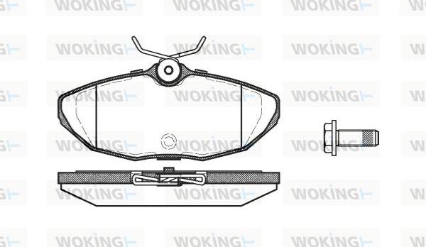 Woking P6323.00 - Гальмівні колодки, дискові гальма autozip.com.ua