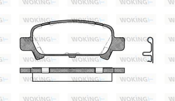 Woking P6293.02 - Гальмівні колодки, дискові гальма autozip.com.ua