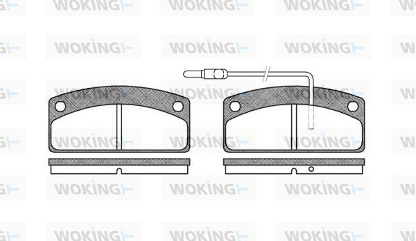 Woking P6253.02 - Гальмівні колодки, дискові гальма autozip.com.ua