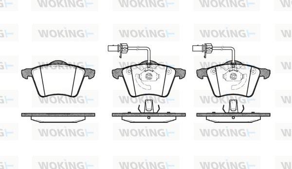 Woking P6213.02 - Гальмівні колодки, дискові гальма autozip.com.ua