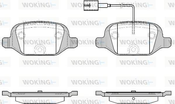 Woking P6273.12 - Гальмівні колодки, дискові гальма autozip.com.ua