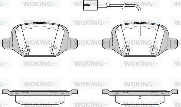 Woking P6273.22 - Гальмівні колодки, дискові гальма autozip.com.ua